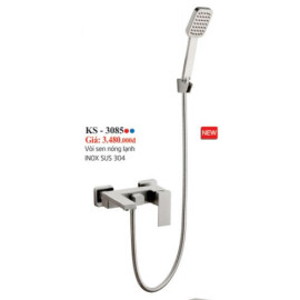 CỦ SEN TẮM NÓNG LẠNH INOX SUS 304 KS-3085 CỦ SEN TẮM NÓNG LẠNH INOX SUS 304 KS-3085